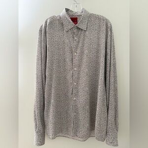 HUGO Men's Patterned Button Down Shirt